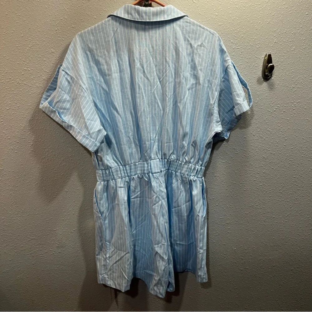 Cupshe striped romper beach pool cover up large - Picture 4 of 4